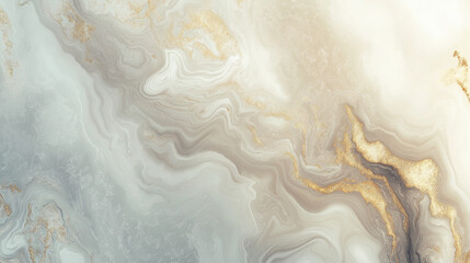 Hyper-realistic polished marble surface with intricate veins and swirls in soft creamy white tones