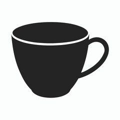 black coffee cup silhouette