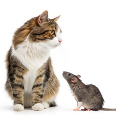 Obraz premium cat and mouse
