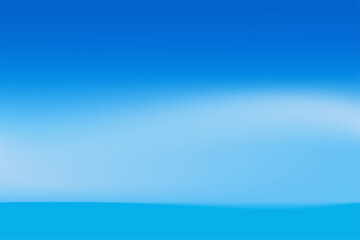 Fototapeta premium The sky and sea abstract concept background. The sea horizon abstraction. Monochromatic blue gradient banner template. Vector Illustration. Perfect for backgrounds, banners, landscape and nature.