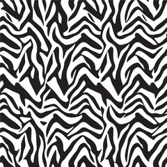 Fototapeta premium Zebra pattern silhouette. icon vector monochrome