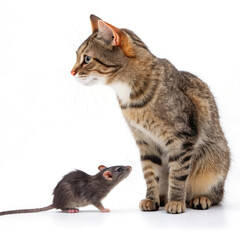 Obraz premium cat and mouse
