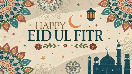Eid al-Fitr & Eid al-Adha: Vibrant Festive Designs for Greeting Cards and Posters
