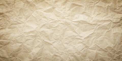 Obraz premium High-resolution image of crumpled beige paper texture ideal for backgrounds and design projects