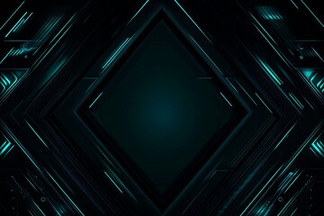 Abstract close-up of a glowing blue digital circuit board, showcasing intricate connections and technological design on a black background.
