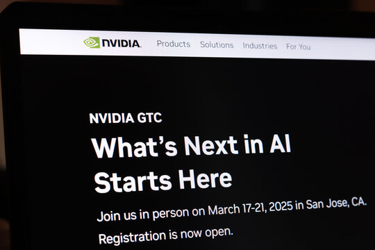 Nvidia gtc event announcement for future ai developments in san jose march 2025