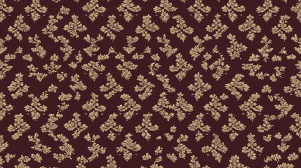 Elegant Brown and Beige Floral Pattern Design