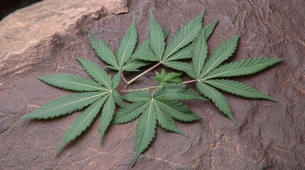 Cannabis Leaves with Damage