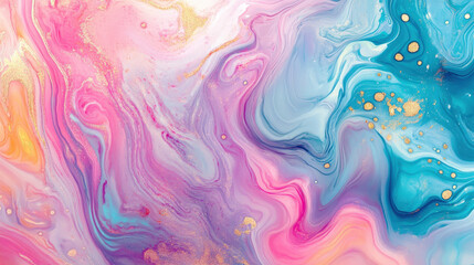 Fototapeta premium Abstract Fluid Painting with Vibrant Colors