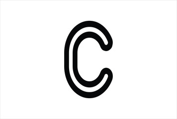 Fototapeta premium Elegant Letter C logo Vector Template Initial Letter C Logo Design. Creative And Modern C logo