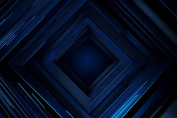 Obraz premium Abstract close-up of a glowing blue digital circuit board, showcasing intricate connections and technological design on a black background. 