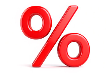 red percent sign