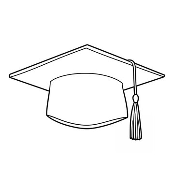 recommend clip art: graduation cap sketch 