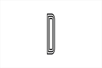 Elegant Letter D logo Vector Template Initial Letter D Logo Design. Creative And Modern D logo