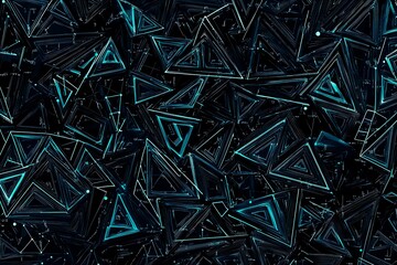 Abstract close-up of a glowing blue digital circuit board, showcasing intricate connections and technological design on a black background.
