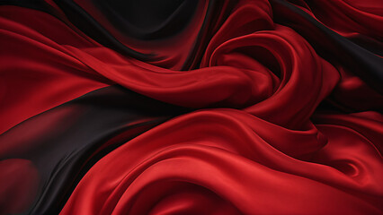 Obraz premium red and black satin fabric
