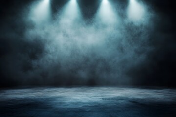 dark room with light