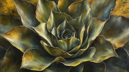 Agave succulent in daylight. Generative AI
