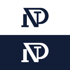 Creative NP letter logo.