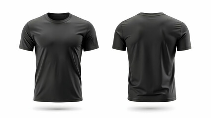 black t shirt template