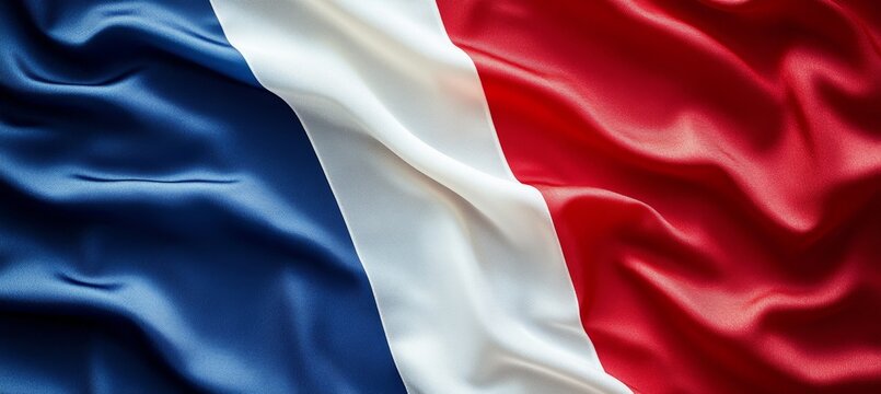 France flag background. Country independence day concept. Generative AI technology.	
