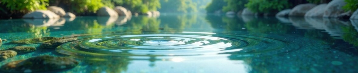 Serene glassy water, reflections mirrored perfectly , nature, background, aquatic