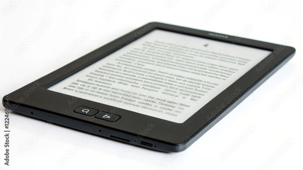 Poster e-reader displaying text