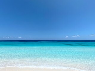 Fototapeta premium tropical beach with blue sky