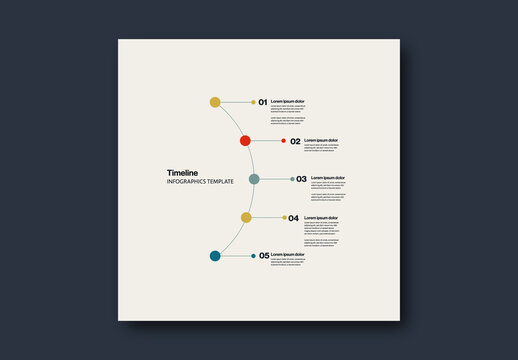 Half Circle Timeline Infographics Template