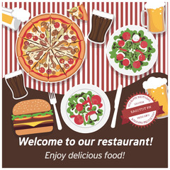 flyer design with restaurant 015.eps