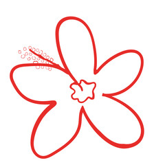 hand drawn line art vector of leaf art. Retro style free hand art of plants elements.