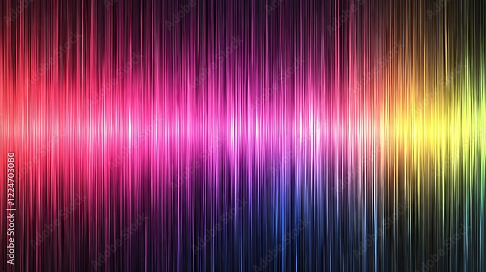 Poster Abstract Colorful Vertical Lines Rainbow Gradient Background