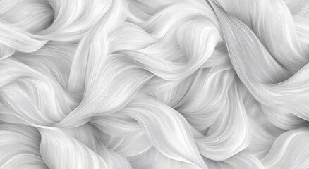 Obraz premium White background with white wavy lines, an elegant and soft pattern, vector illustration