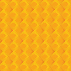 Seamless pattern of geometric shapes. Yellow background.