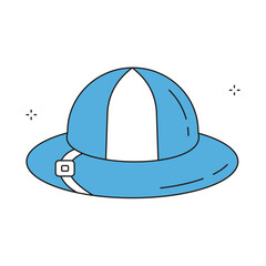 Classic Safari Headwear Vector Icon Design