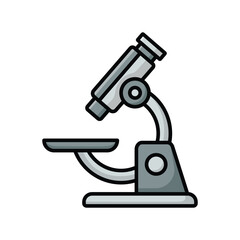 microscope icon vector design template simple and clean