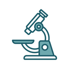 microscope icon vector design template simple and clean