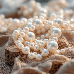 Concept photo pearl with space for text