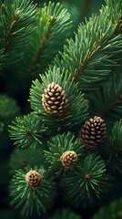 A texture of overlapping pine needles forming a dense layer.