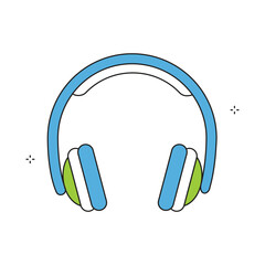 Noise-Canceling Headphone Headset Earphone Vector Icon Design