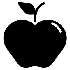 apple vector glyph icon