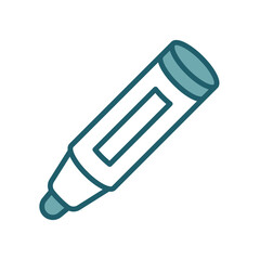 white board marker icon vector design template simple and clean