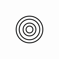Target goal aim icon vector sign