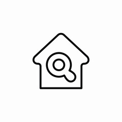 House search property icon vector sign