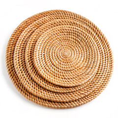 straw hat on a white background