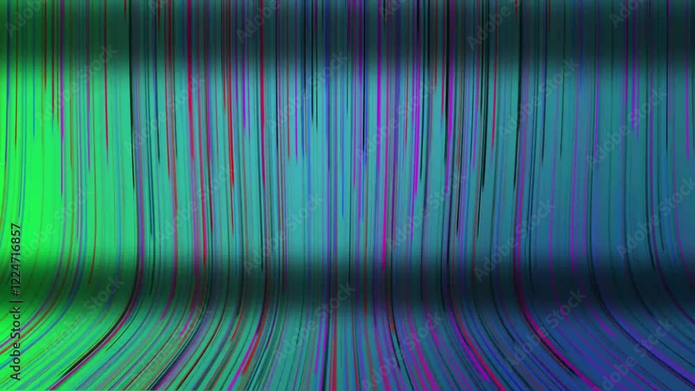 Poster purple and blue abstract background. flow of bright lines from top to bottom. digital waterfall. lig
