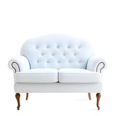 white sofa isolated on white