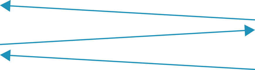 Fototapeta premium long gray arrows, arrow icons. blue direction icons, mirror reflection