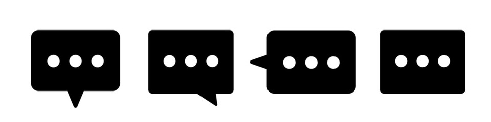 chat icon. chat icon set