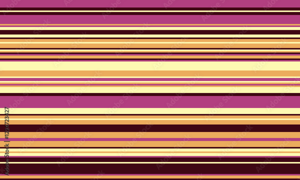 Aufkleber geometric stripes seamless vector pattern with horizontal lines in varied colours, creating an abstr